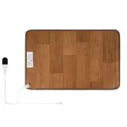 Heated Floor Mat Under Desk, Foot Warmer-Timed Temperature Control Graphene E...