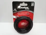 Master Lock Preset Cable Combination Lock 4' 8143D for Bicycle Bike Tools Gates