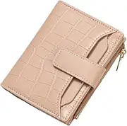 [Generic] Ladies Wallets Leather | Small Wallet Card Holder for Women | Wallets for Women Small Bifold Wallet Card Case Purse with ID Window Coin Pocket