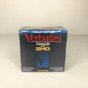 Verbatim DataLife MF-2HD, Double-Sided/High-Density 3.5” Microdisks 10 Diskettes