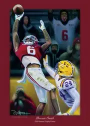 ALABAMA FOOTBALL DANIEL MOORE DEVONTA SMITH 2020 Heisman Trophy Winner PRINT