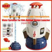 Water Sprinkler For Kids,Outdoor Rocket Launcher Kid Toy,Summer Garden Water Toy