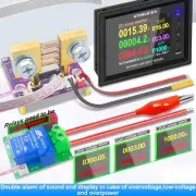 Digital DC Power Supply Voltmeter Battery Capacity Tester Fuel Gauge Meter 1000A