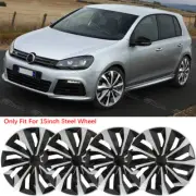 Set of 4 For VW Golf R 2006-2014 15" Hubcaps Rim Steel Wheel Covers R15 Snap On (for: Volkswagen)