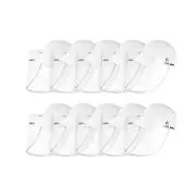 10X Outdoor Hat Anti Fog Dust Saliva Cap Full Face Shield Adult White