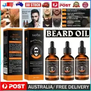 1/2/3x Beard Serum Moisturizing Softening Smoothing Beard Care Balm Wax Oil 30ML