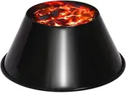 [KAMaster] One-Piece BBQ Whirlpool Without Welding for Weber Kettle18.5,22.5",26.75" WSM Smoker,Charcoal Briquet Holder Fit L/XL Bigr Green Eggs,Kamad Joe...Enamel Coating Rust Resistant and Durable