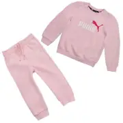 Puma Children Baby Jogging Suit Minicats Suit Sweatshirt Trousers Cuddly Pink