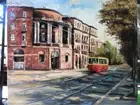 Handmade. Picture:Old YEREVAN․Oil on canvas․