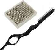 1 Set Hair Clipper Set Razors Clothes Shaver Hair Cutting Razor Haircut Razor Hair Home Haircut Kit Black Stainless Steel