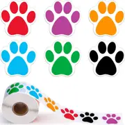 3Pcs Paw Print Stickers Dog Cat Paw Labels Stickers Stationery For Kids