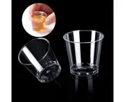 50Pcs Disposable Cups Thicken No Deform PS Dessert Jelly Cups Kitchen Accessories-Clear