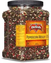 Whole Peppercorn Medley by It's Delish - 30 OZ Jumbo Reusable Container