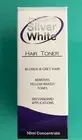 BRILLIANT SILVER WHITE HAIR TONER 50ml Remove Yellow Brassy Tone POST SAME DAY
