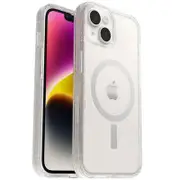 OtterBox Apple iPhone 14 / iPhone 13 Symmetry Series+ Clear Antimicrobial Case for MagSafe - Stardust (Clear Glitter) (77-89217)