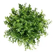 Bundles Artificial Eucalyptus Plant Fake Boxwood Shrubs UV Resistant No 8 Green