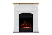 Dimplex 1500W 93cm Mini WindelSham Suite Electric Heater Fireplace w Flame White