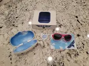 Babiators Pink White Black Age 3-5 Polarized Sunglasses for Toddlers