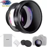 49mm 0.43X Fisheye & 1.4X Macro Lens for Canon, Sony, Nikon Cameras, 18mm Focus