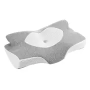 Luxdream Cervical Pillow Memory Foam Contour Neck Shoulder Ergonomic Cooling Sleeping Support for Back Stomach Side Sleepers with Pillowcase