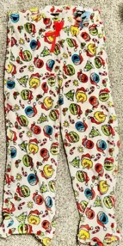 Sesame Street Christmas Pajama Lounge Pants Men’s XL Big Bird Cookie Monster