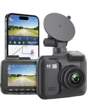 ROVE R2-4K Dash Cam Built-in WiFi GPS Car Dashboard Camera Recorder Black