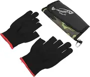 Tihebeyan Bait Storage Bag,Soft Bait Storage Bag Water Proof PVC Oxford Cloth Fishing Lure Pouch with 6 Self Sealing and Non Slip Gloves