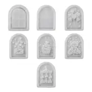 7 Pieces DIY Silicone Mold Set For Unique Lamp Silhouettes And Ornament Making