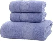 JSEIAJB Bath Towel Set 2 Hand Towel and 1 Bath Towel Hotel Quality Soft Cotton Bath Towel Highly Absorbent Body Bath