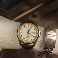 在飛比找Yahoo!奇摩拍賣優惠-已售 Tissot  pr100  金圈 12角圈 機械錶 