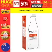 8 x 1L MilkLab Almond Milk Premium Quality Café Barista Long Life Milk Carton