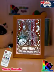 MERMAID YOU ARE PERFECT PERSONALISED 3D LED Night Light 7 Colour Change Lamp