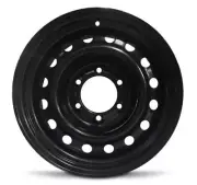 New 16x7 inch Wheel for Toyota Tacoma 05-22 Black Painted Steel Rim (for: Toyota)