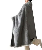 [Generic] Portable Poncho Blanket, Hooded Blanket - Thick Hooded Poncho and Portable Blanket | Soft and Cozy Plush Blanket for Family, Adults, Friends