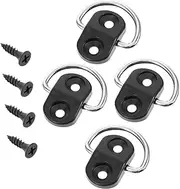 4-pack Car Trunk Cargo Anchor Rings Luggage Net Hooks for Tie down Secure Storage for Wagons