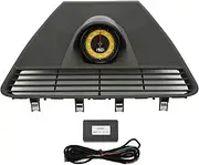 XTevu Dashboard Panel Clock Cover, Compatible with Panamera 2017‑2020, Gray Grill Trim Frame, Center Console Clock Bezel, 971 858 122 A Replacement (黄色のストップウォッチ)
