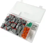 MAX Cool 117PCS Deutsch Kit DT 2 Way Series Connector Plug Waterproof Auto Marine DT2 Pin