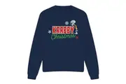 SpongeBob SquarePants Unisex Adult Krabby Christmas Squidward Sweatshirt (Navy) - UTTV12614