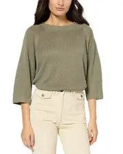 Gerard Darel Joslyn Linen Round Neck Pullover Sweater