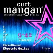 Curt Mangan Fusion Matched Nickelwound Electric Guitar Strings; gauges 9-42