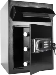 2.5 Cub Security Business Safe and Lock Box with Digital Keypad,Drop Slot Safes