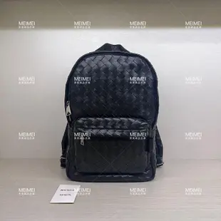 30年老店 現貨 BOTTEGA VENETA Small Intrecciato Backpack 編織 後背包 黑色 730728