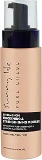 Sunny Isle Pure Chebe Extreme Hold Thickening & Strengthening Mousse 8oz | Hold, Wrap, Set, Twist | Infused with African Chebe Powder and Jamaican Black Castor Oil