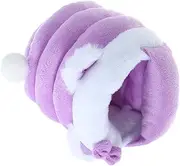 COSMEVIVI Warm Hamster Hut Cozy Decorative Hideout for Small Pets Comfortable Resting Bed with Material for Hamsters Sugar Gliders and More Winter Shelter