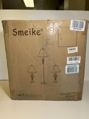 Smeike 3 Pack Lamp Set (2 Table Lamps, 1 Floor Lamp), 3-Piece Marble