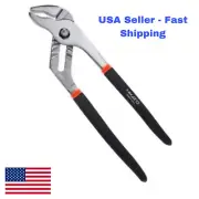Groove Join Plier, Chrome-Vanadium Steel, Non-slip hands, Rough black handle.