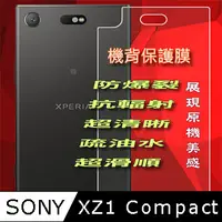 在飛比找PChome24h購物優惠-SONY XZ1 Compact 機背專用-防爆抗刮高清膜保