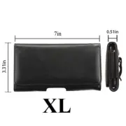 For OnePlus Nord N300 5G - Black Horizontal Leather Pouch Case Belt Clip Holster