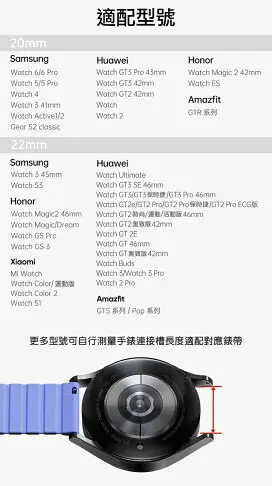 強尼拍賣~VivoWatch 5、VivoWatch SP、VivoWatch SP(HC-A05)LD磁吸錶帶