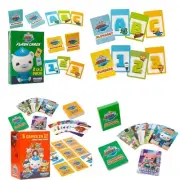 Octonauts Kids Card Games & Alphabet Numbers Flash Cards Bundle Educational Set